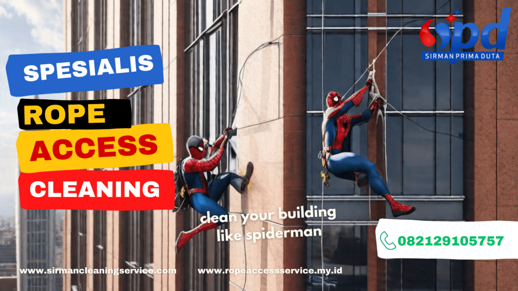 Spesialis-Rope-Access-Cleaning-Spiderman