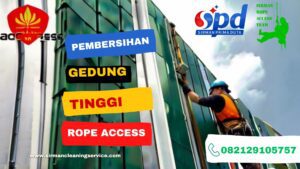 Pembersihan Gedung dengan Rope Access